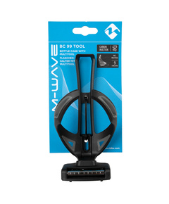 Флягодержатель нейлоновый с мультитулом на 9 инструментов M-Wave BC 99 (черный)