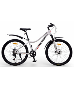 Велосипед Delta Flex Pro 26 (белый), Цвет: белый, Размер рамы: 14"