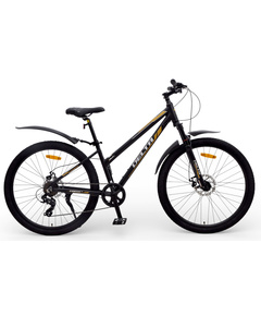 Велосипед Delta Corsa Pro 27.5 (чёрный/золотой), Цвет: черный, Размер рамы: 15"