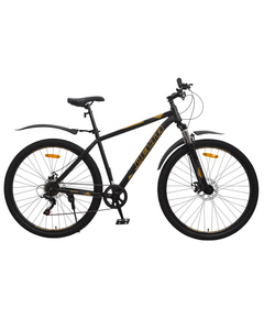 Велосипед Delta Corss 29 (чёрный/золотой), Цвет: черный, Размер рамы: 17"