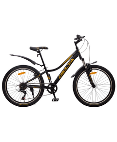 Велосипед Delta Flex 24 (чёрный/золотой), Цвет: жёлтый, Размер рамы: 12"
