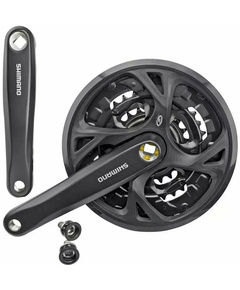 Система Shimano Altus FC-M371 (170 мм, кв., 9 ск., 44/32/22T), Цвет: черный, Количество зубьев: 44/32/22, Длина: 170, Тип крепления: квадрат