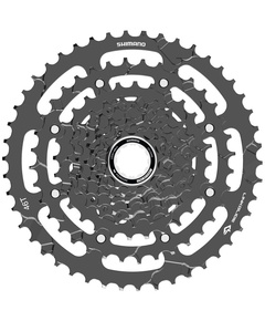 Кассета Shimano CUES CS-LG400 (9 ск., 11-46T), Цвет: графитовый, Количество зубьев: 11-46