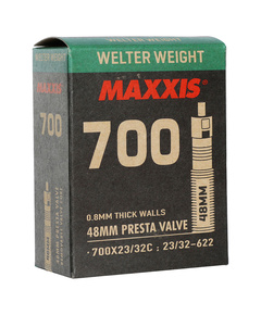 Велокамера Maxxis Welter Weight 700x23/32C (0.8 мм, велонипель 48мм)