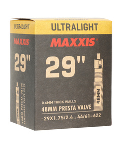 Велокамера Maxxis Ultralight 29x1.75/2.4 (0.6 мм, велонипель 48мм)