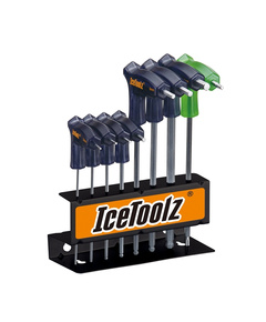 Набор шестигранных ключей IceToolz #7M85 (2-8 мм с шариком и торкс T25)