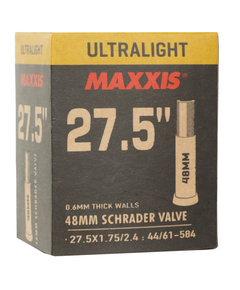 Велокамера Maxxis Ultralight 27.5x1.75/2.4 (0.6 мм, автонипель 48мм)