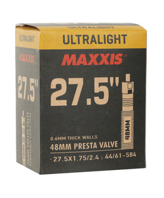 Велокамера Maxxis Ultralight 27.5x1.75/2.4 (0.6 мм, велонипель 48мм)