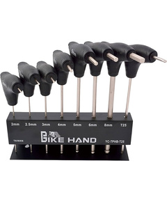 Набор шестигранников BIKEHAND YC-TPHB-T25 (8 шт., на подставке)