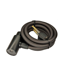 Замок AXXY Kcable12, трос 12x1200мм, финский ключ (матовый черный)