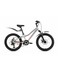 Велосипед Forward Twister CX 20 (2026, серебристый), Цвет: серый, Размер рамы: 10"