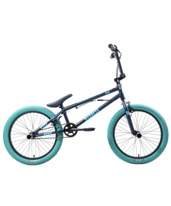 Велосипед Stark'25 Madness BMX 2 (темно-еловый матовый/голубой/голубой), Цвет: синий