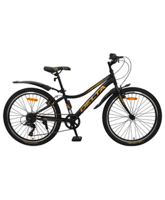 Велосипед Delta Flex 24 (чёрный/золотой), Цвет: жёлтый, Размер рамы: 12"
