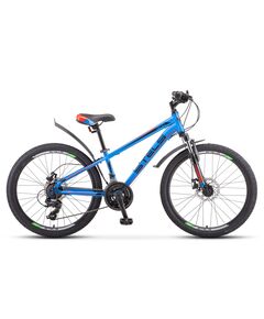 Подростковый велосипед Stels Navigator-400 MD 24" (синий), Цвет: голубой, Размер рамы: 12"