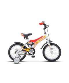 Детский велосипед Stels Jet 14" (белый/красный), Цвет: красный, Размер рамы: 8,5"