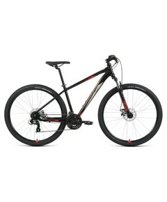 Велосипед Forward APACHE 29 2.2 S disc (черный/красный), Цвет: черный, Размер рамы: 21"