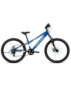 Велосипед Forward RISE 24 2.0 disc (синий/белый), Цвет: синий, Размер рамы: 11"