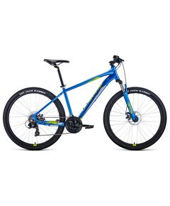 Велосипед Forward APACHE 27,5 2.0 disc (синий/зеленый), Цвет: синий, Размер рамы: 15"