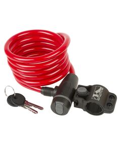 Замок на ключ M-Wave 5-233863 10/1800мм (красный), Цвет: красный