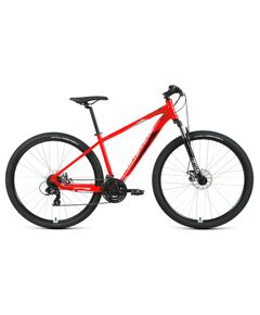 Велосипед Forward APACHE 29 2.2 S disc (красный/серебристый), Цвет: красный, Размер рамы: 19"