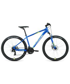 Велосипед Forward APACHE 27,5 2.2 S disc (синий/зеленый), Цвет: синий, Размер рамы: 21"