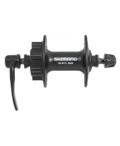Втулка переднего колеса Shimano HB-M475 32 отв. 6 болтов QR (чёрный), Цвет: черный, Количество отверстий: 32