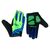 Перчатки детские FUZZ PRO RACE (неон зеленые-синие), Цвет: зелёный, Размер: 8/L (6-8 лет)