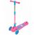 Самокат 3-х колесный Ridex Wave 120/90 мм (розовый/голубой), Цвет: розовый