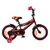 Детский двухколёсный велосипед Favorit BIKER 14" (чёрный/красный), Цвет: красный