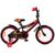 Детский двухколёсный велосипед Favorit BIKER 16" (чёрный/красный), Цвет: красный