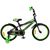 Детский двухколёсный велосипед Favorit BIKER 18" (чёрный/зелёный), Цвет: зелёный