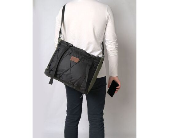 Велосумка на руль Tim Sport Premium (чёрный/хаки), Цвет: хаки, изображение 3