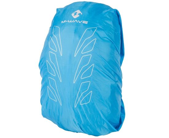 Рюкзак M-Wave 5-122634 облегчённый с дождевым чехлом (чёрный/синий), изображение 3