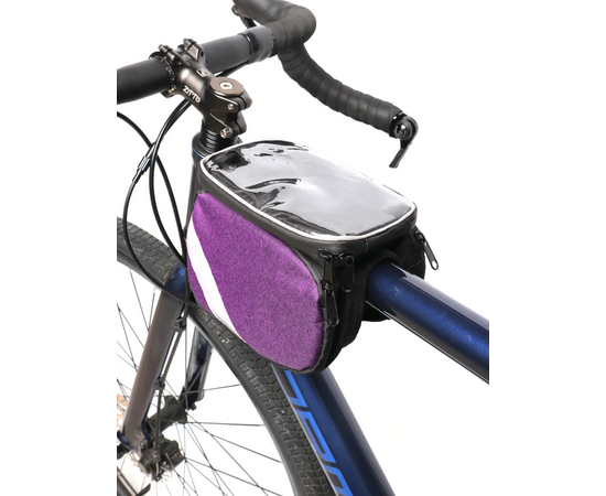 Велосумка на раму Tim Sport Swipe для телефона (фиолетовый), Цвет: Фиолетовый, Размер: XL