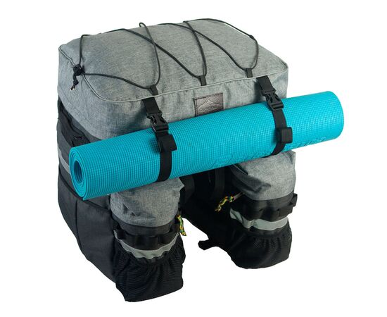 Велосумка-штаны на багажник туристическая Tim Sport Тахо-60 (серый), Цвет: серый, изображение 2