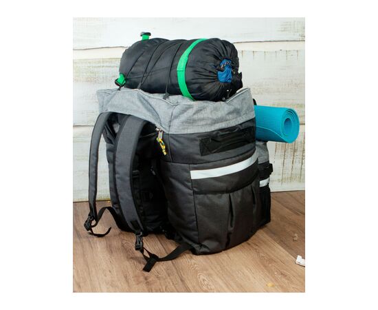 Велосумка-штаны на багажник туристическая Tim Sport Тахо-60 (серый), Цвет: серый, изображение 5