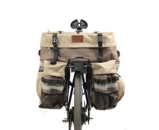 Велосумка-штаны на багажник туристическая Tim Sport Тахо-60 (бежевый), Цвет: бежевый, изображение 3