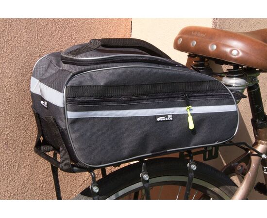 Велосумка Course Сити на багажник (серый), Цвет: серый, изображение 6 Велосумка Course Сити на багажник (серый), Цвет: серый, изображение 6