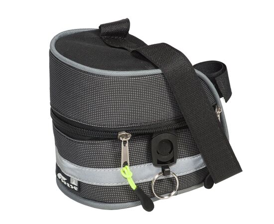 Велосумка Course Мастер под седло средняя (серый), Цвет: серый, изображение 4