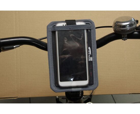 Велосумка Course Поинт на руль для телефона (серый), изображение 4