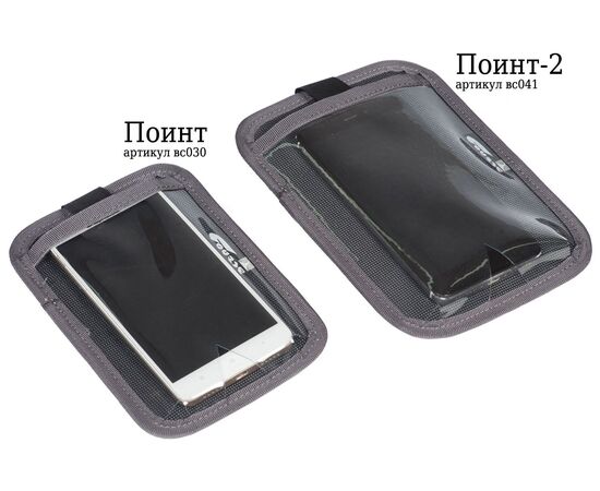 Велосумка Course Поинт на руль для телефона (серый), изображение 5