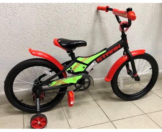 Детский велосипед Stark Tanuki 18 Boy (2021, черный/красный), изображение 5
