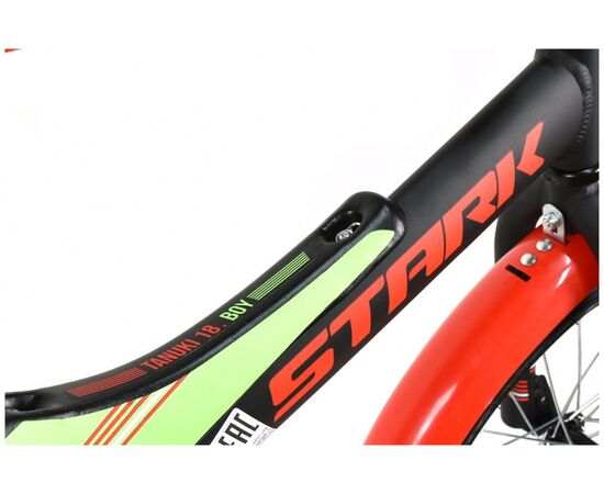 Детский велосипед Stark Tanuki 18 Boy (2021, черный/красный), изображение 3