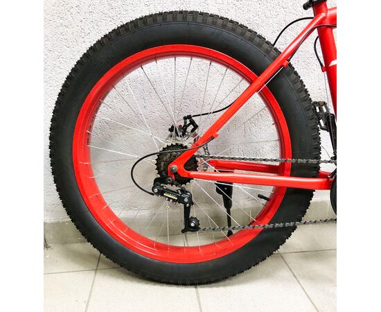 Велосипед Black One Monster 26 D (красный/белый), изображение 6