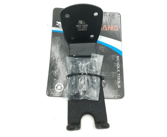 Держатель велосипеда на стену за педаль BIKE HAND YC-28H 6-14028 (чёрный), изображение 3