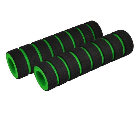 Ручки руля Longus FOUMY 38224 (чёрный/зелёный), Цвет: Зелёный