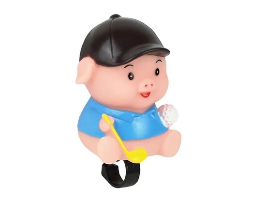 Сигнал звуковой для велосипеда Joykie 60-82 Piggy/Поросенок 5902, Цвет: бежевый, изображение 2