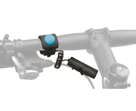 Звонок для велосипеда электрический M-Wave 5-420270 (чёрный), изображение 2 Звонок для велосипеда электрический M-Wave 5-420270 (чёрный), изображение 2