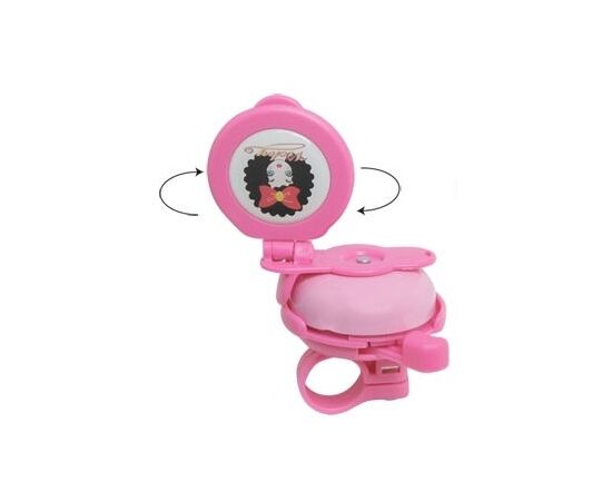 Звонок для велосипеда Force 230318 "Зеркальце" (розовый), изображение 2