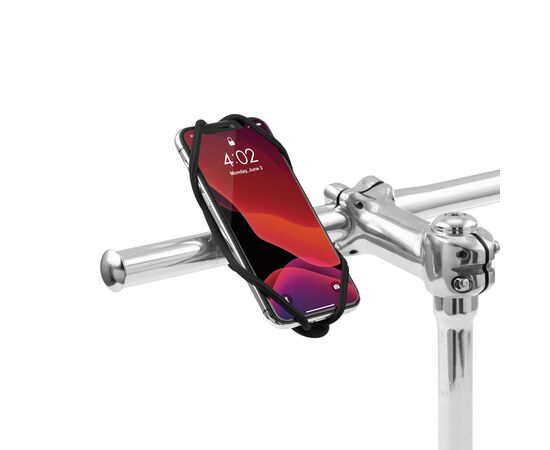 Держатель для смартфона 4.7"-7.2" на руль BONE BIKE TIE 4 + POWER STRAP 07-200630 (чёрный), изображение 6